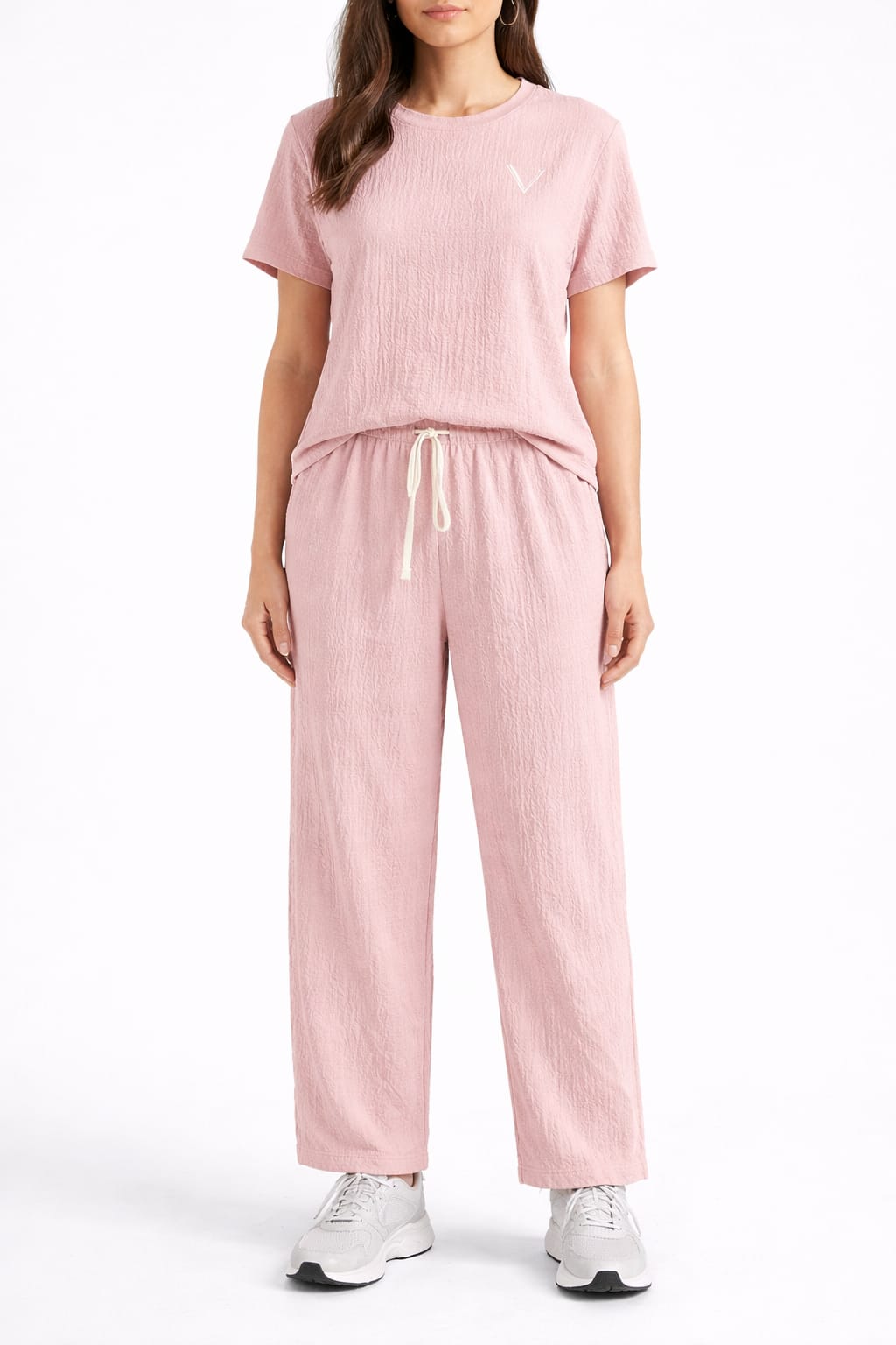 طقم كاجوال وردي