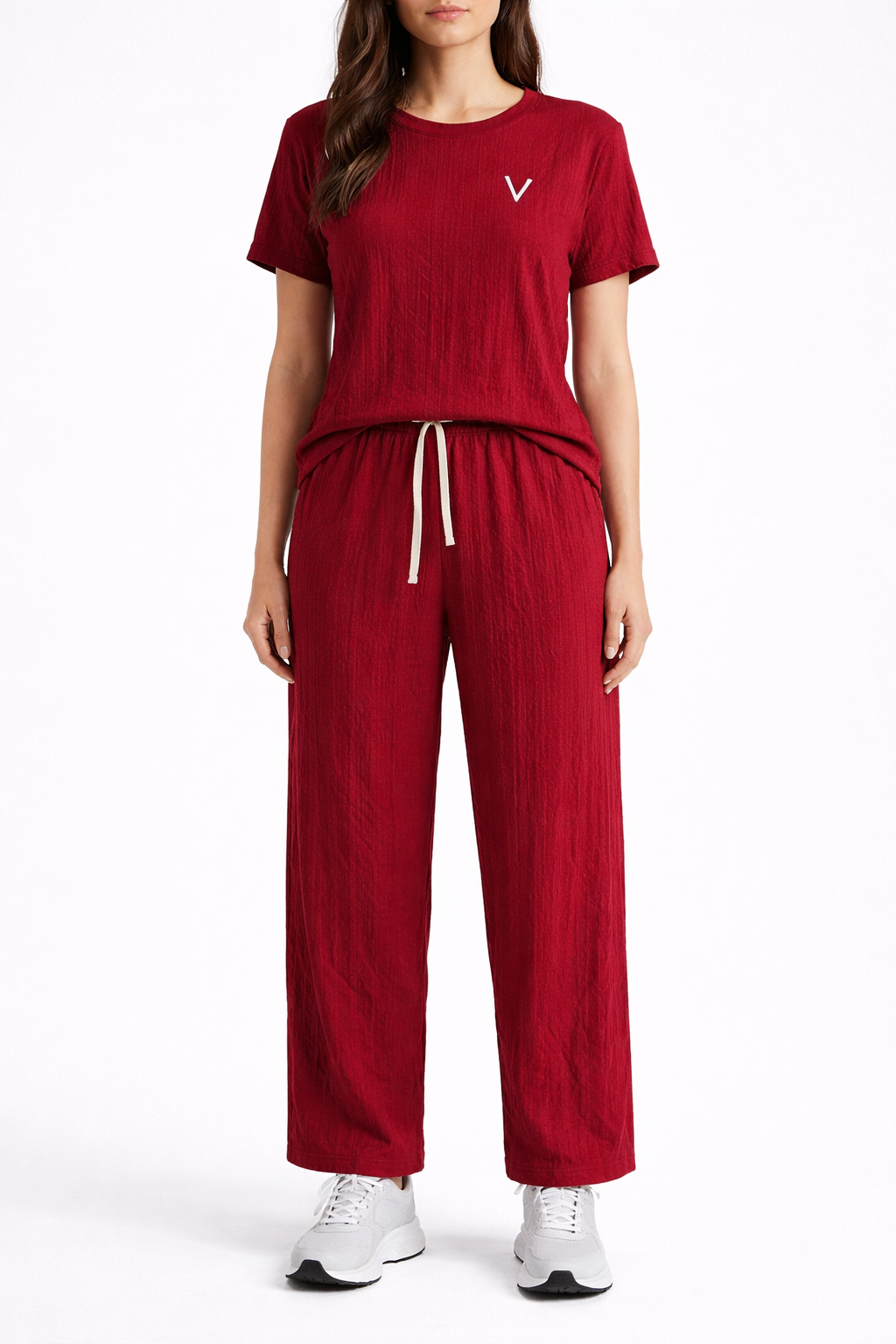 طقم كاجوال أحمر