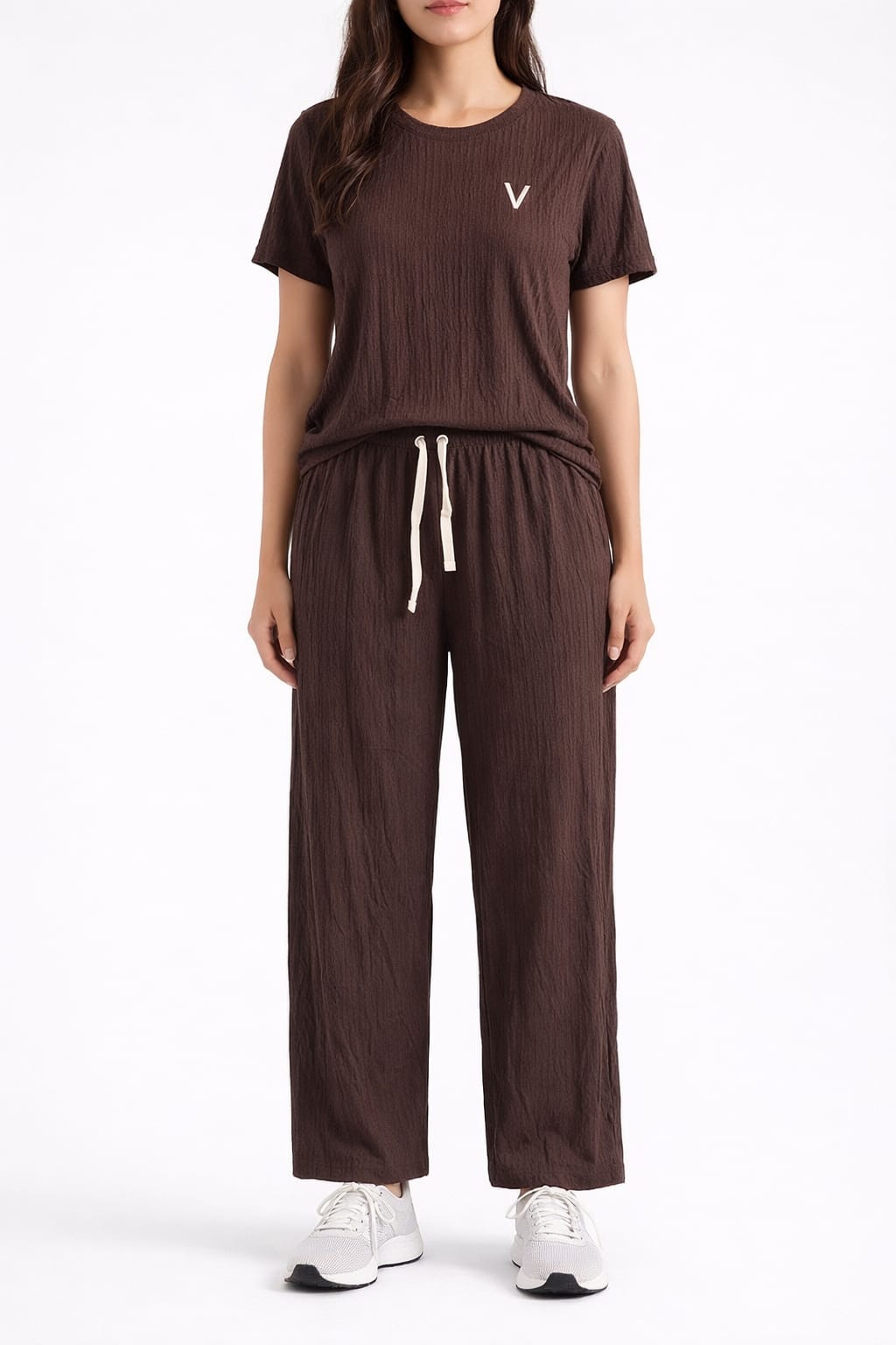 طقم كاجوال بني